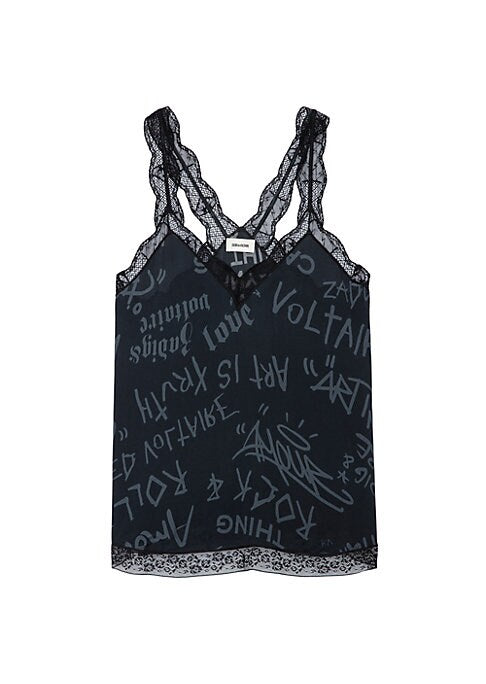 Lace Trim V-Neck Cami