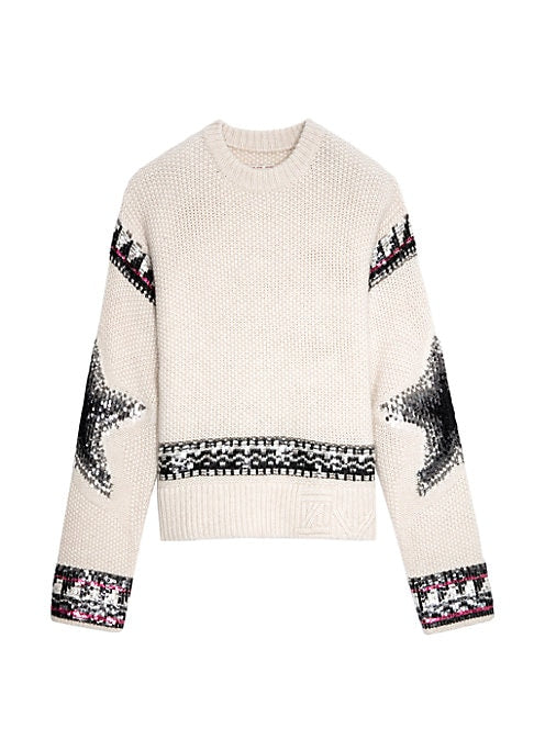 Starry Cashmere Knit Sweater