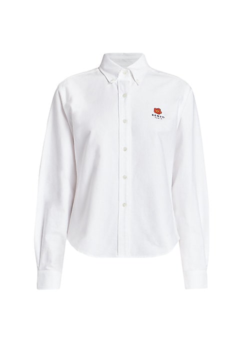 Chic Embroidered Oxford Shirt
