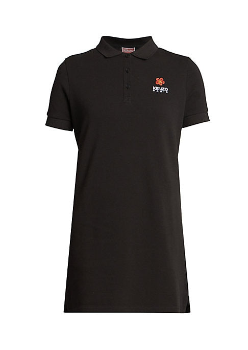 Embroidered Cotton Polo Dress