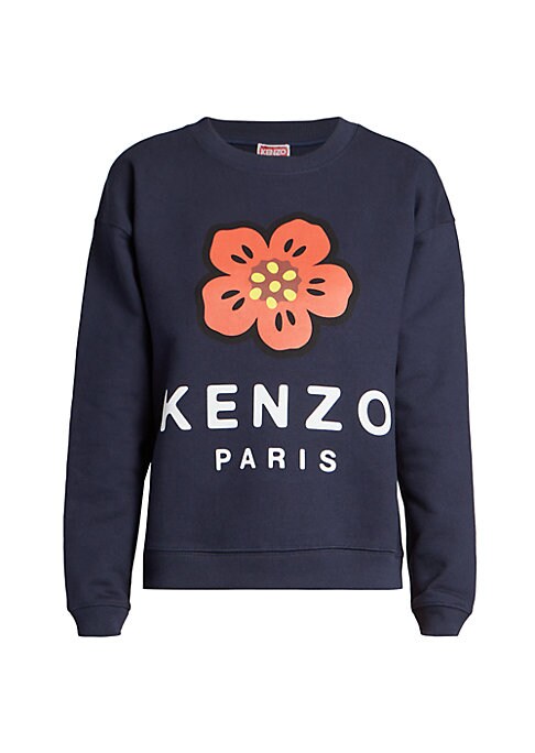 Poppy Print Pullover Sweatshirt