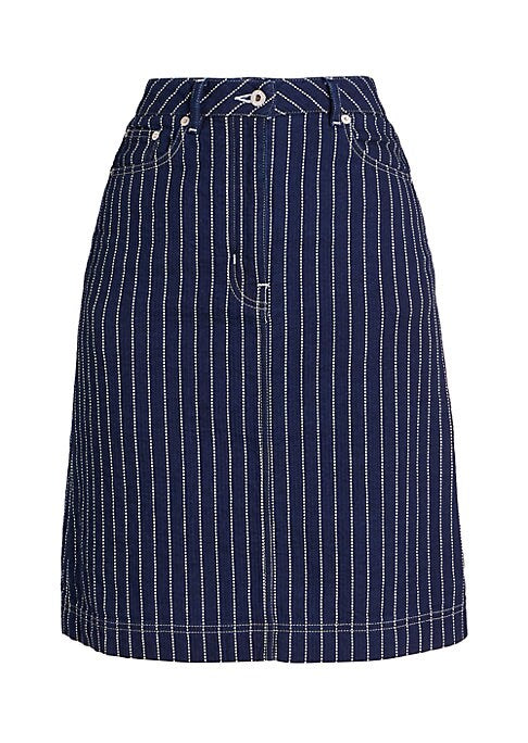 Playful Denim A-Line Skirt