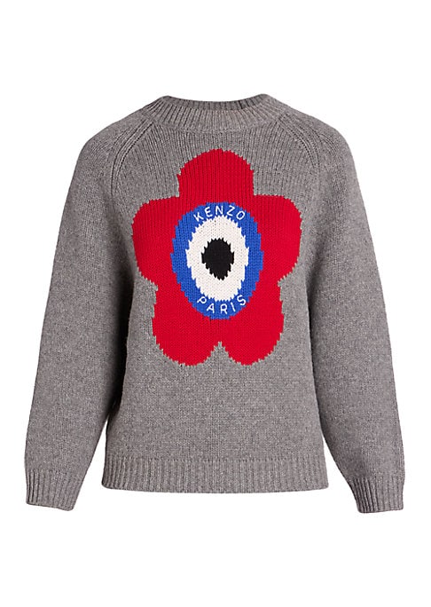 Vibrant Floral Knit Sweater
