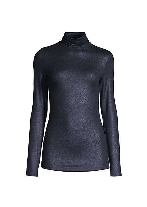 Gleaming Fitted Turtleneck