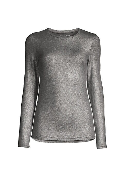 Shimmering Luxe Crew Top