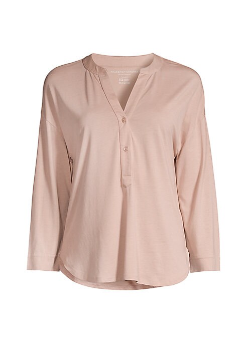 Comfy V-Neck Henley Top