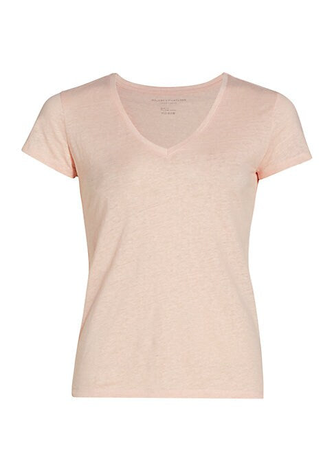 Luxe Linen V-Neck Tee
