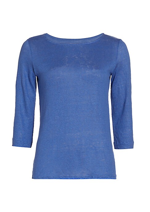 Sleek Linen Boatneck Tee