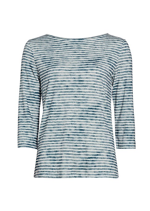Chic Striped Linen Blouse