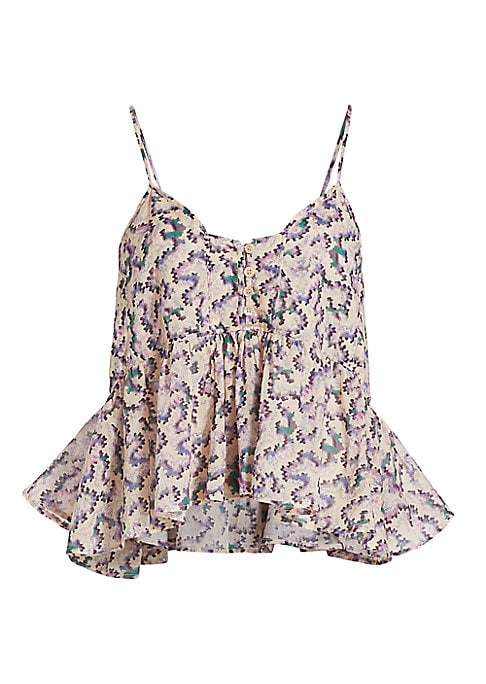 Vibrant Flounce Tank Top