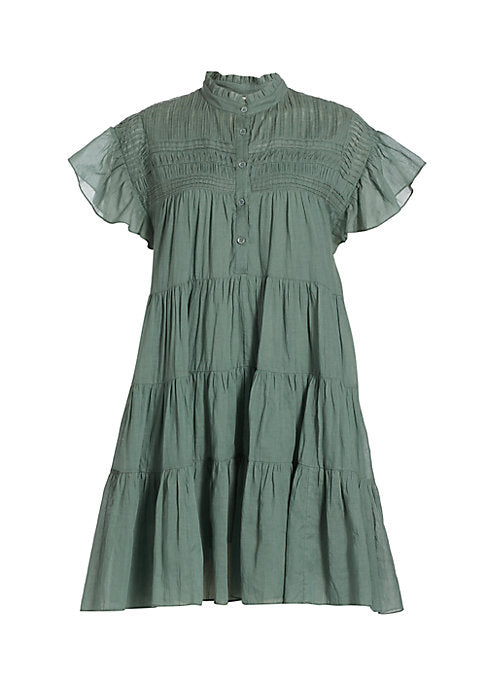 Vibrant Tiered Babydoll Dress