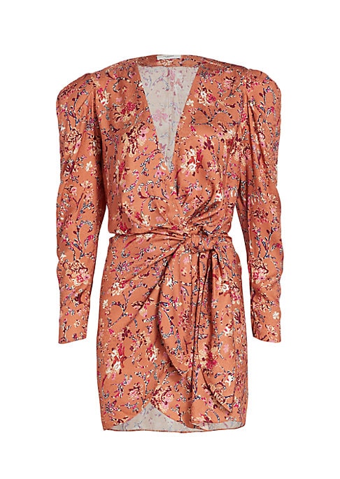 Floral Wrap Mini Dress