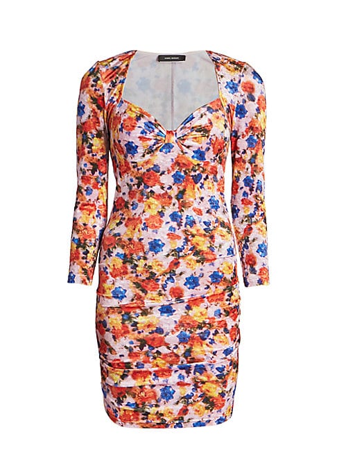 Floral Velvet Minidress