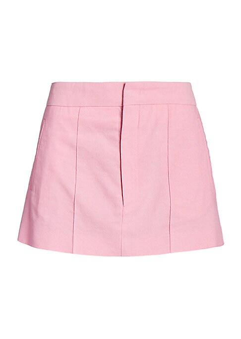 Textured Pleat Mini Skirt