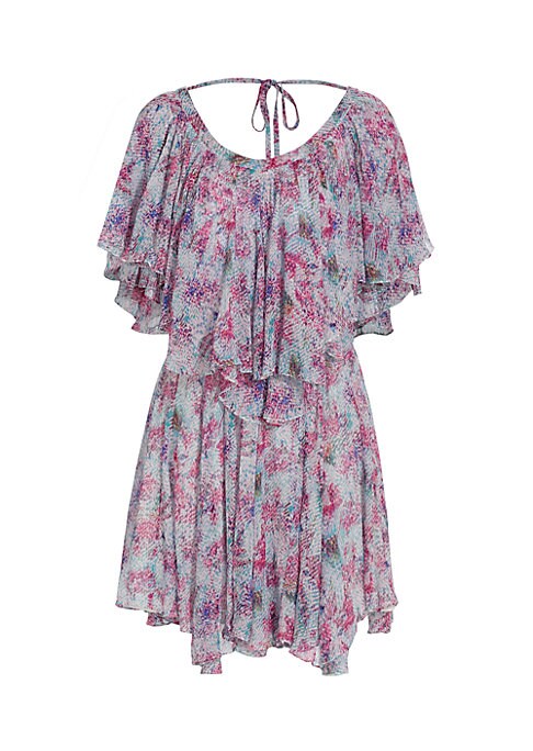 Ruffled Silk Mini Dress