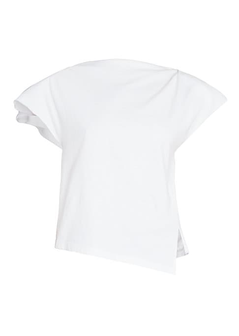 Asymmetric Cap Sleeve Tee