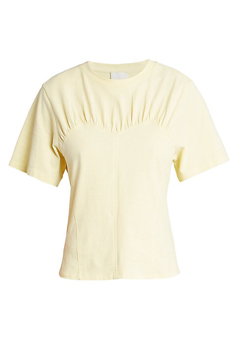 Gathered Cotton Tee