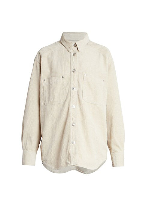 Chic Corduroy Button-Up