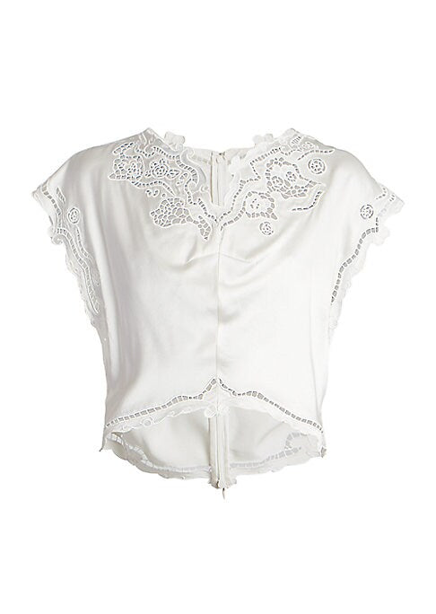 Vintage Silk Crop Top