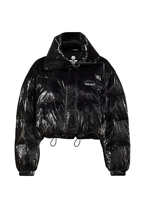 Shiny Crop Puffer Jacket