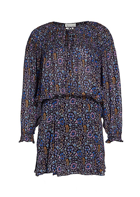 Silky Floral Mini Dress