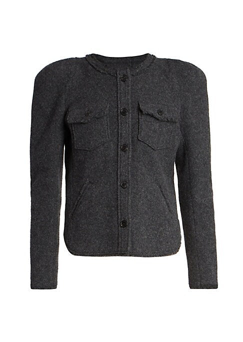 Chic Tailored Wool Shirt