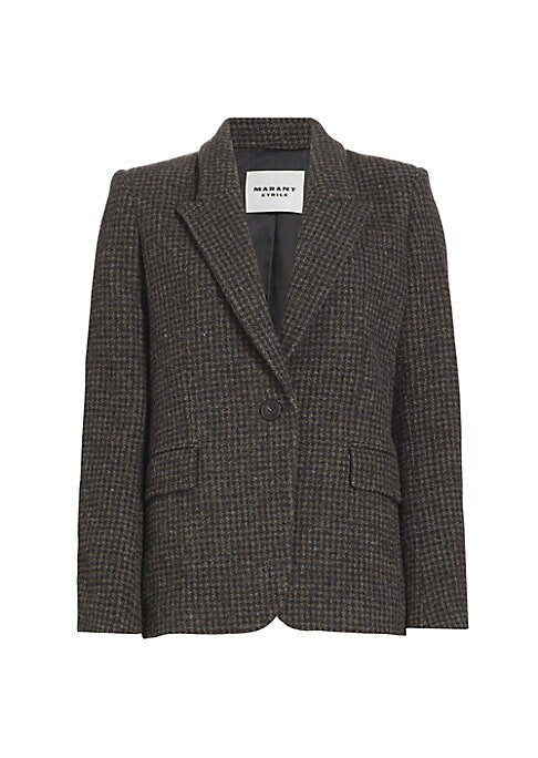 Plaid Wool Blazer