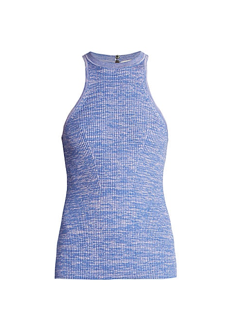 Ribbed Halter Wool Top