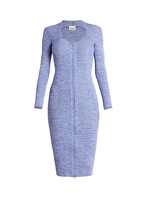 Ribbed Merino Midi Dress