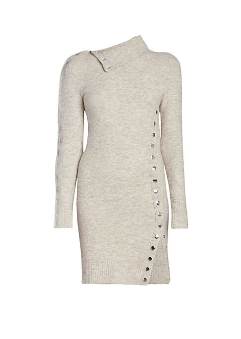 Chic Snap Knit Dress