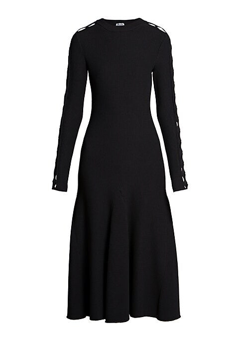 Lace-Up Flare Dress