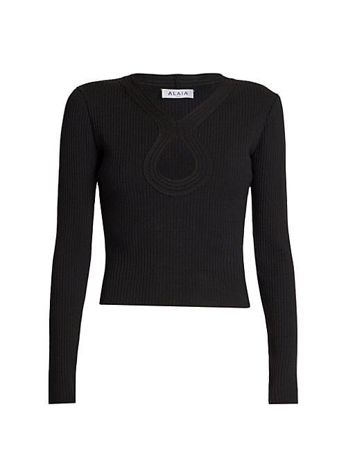 Teardrop V-Neck Sweater