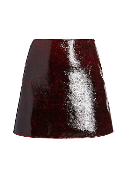 Lustrous A-Line Miniskirt