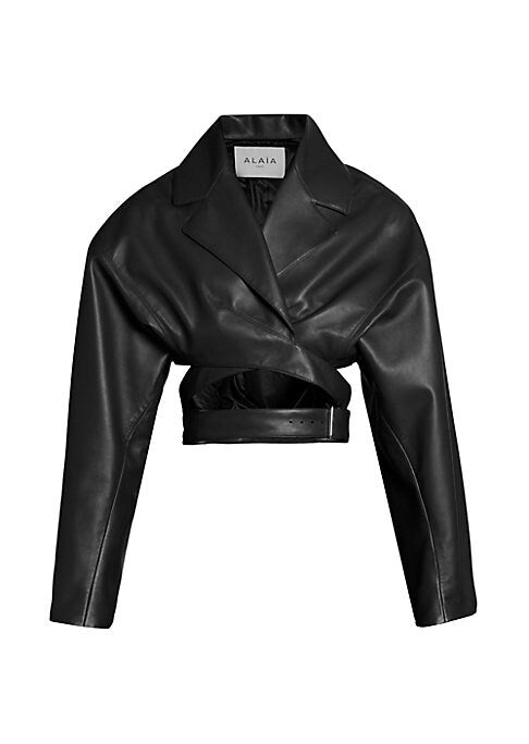 Silhouette Wrap Leather Jacket