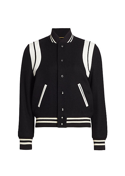 Luxe Cropped Bomber Jacket