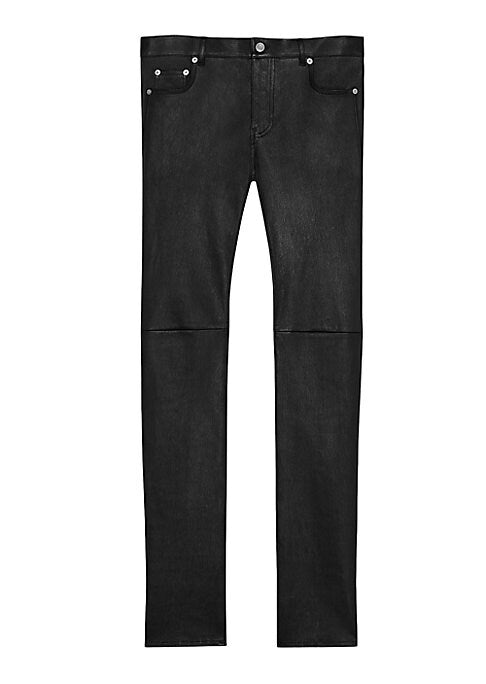 Chic Black Leather Skinnies