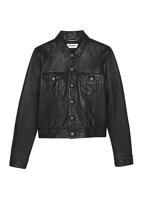 Smooth Lambskin Denim Jacket
