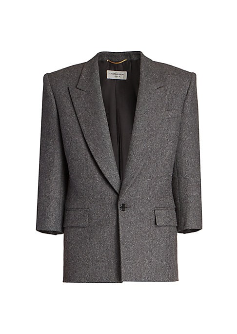 Classic Wool Tailored Blazer