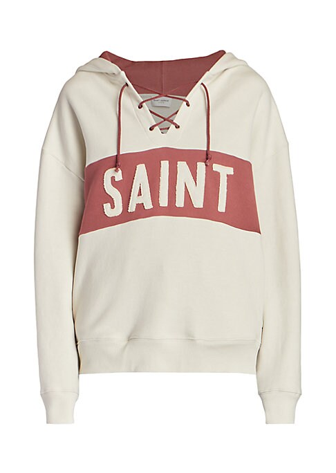 Varsity Lace-Up Hoodie