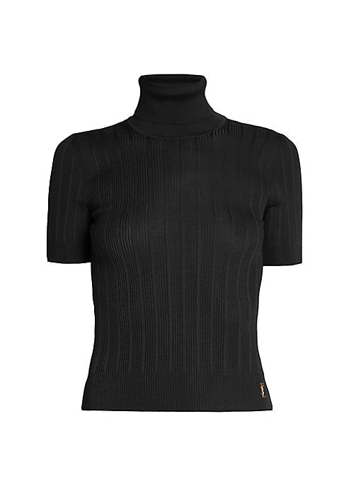 Chic Ribbed Turtleneck Top