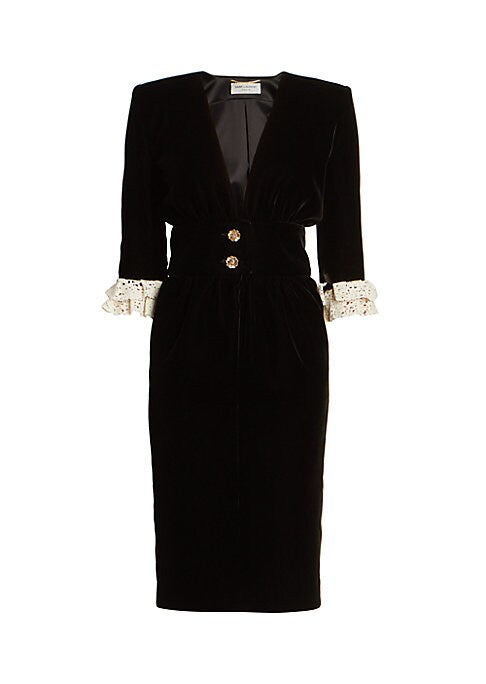 Sustainable Velvet Midi Dress