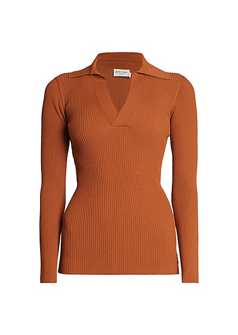 Chic Ribbed V-Neck Top
