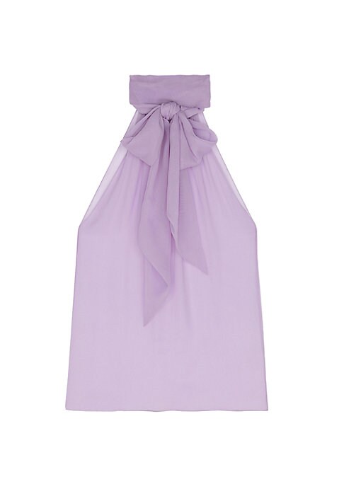 Elegant Silk Tie Blouse