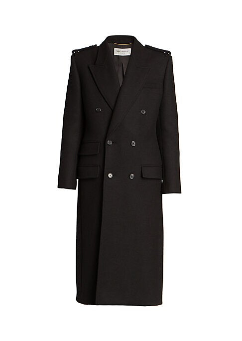 Wool Gabardine Officer Coat