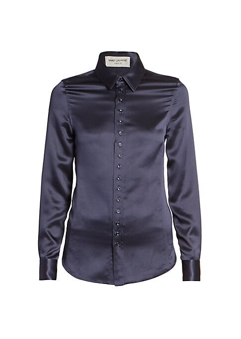 Satin Chic Fitted Top