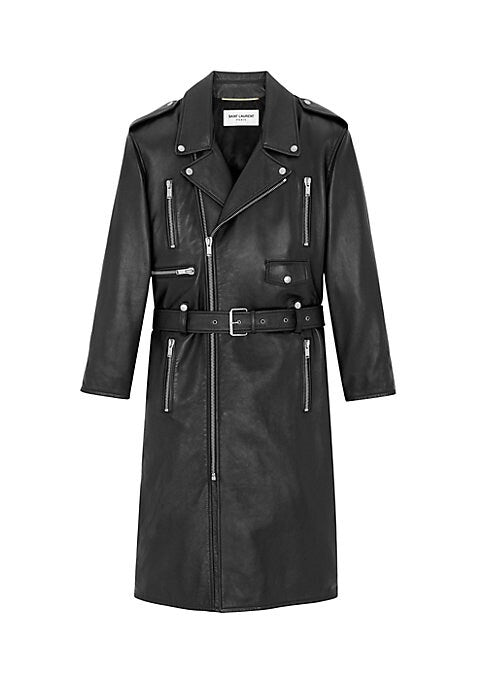 Asymmetrical Leather Statement Jacket
