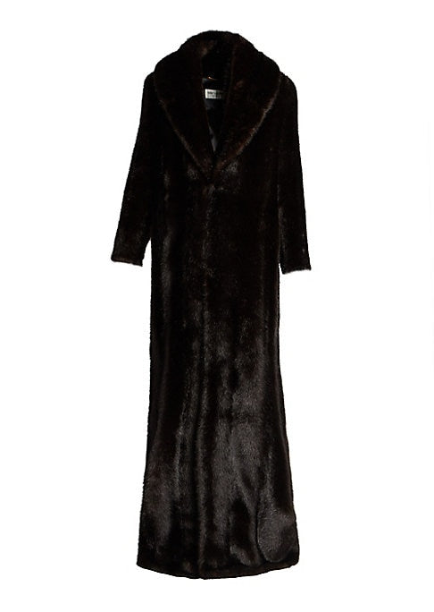 Chic Faux Fur Overcoat