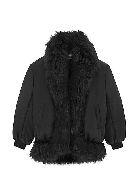 Faux Fur Flight Jacket