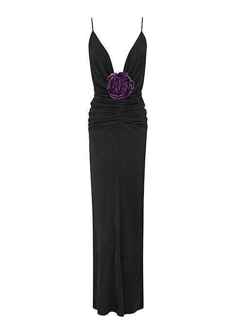 Elegant Jersey V-Neck Dress