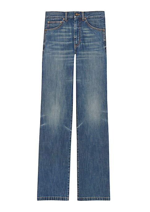 Wide Leg High Rise Denim